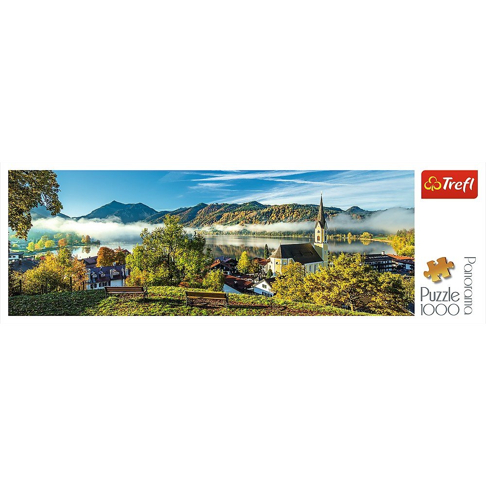 Trefl 1000 Piece Panorama Jigsaw Puzzle, By the Schliersee Lake