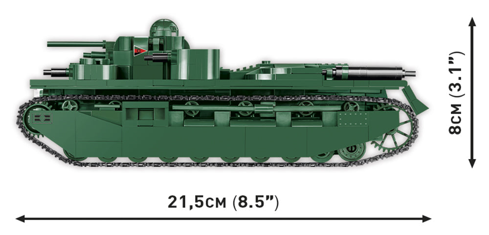 COBI Historical Collection: The Tank Museum VICKERS A1E1 INDEPENDENT Heavy Tank