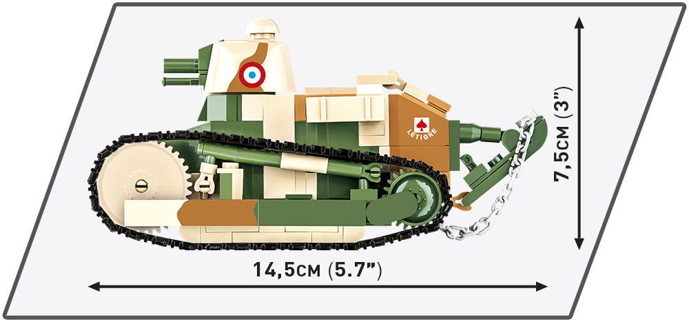 COBI Historical Collection Great War Renault FT Musée des Blindés Saumur Light Tank