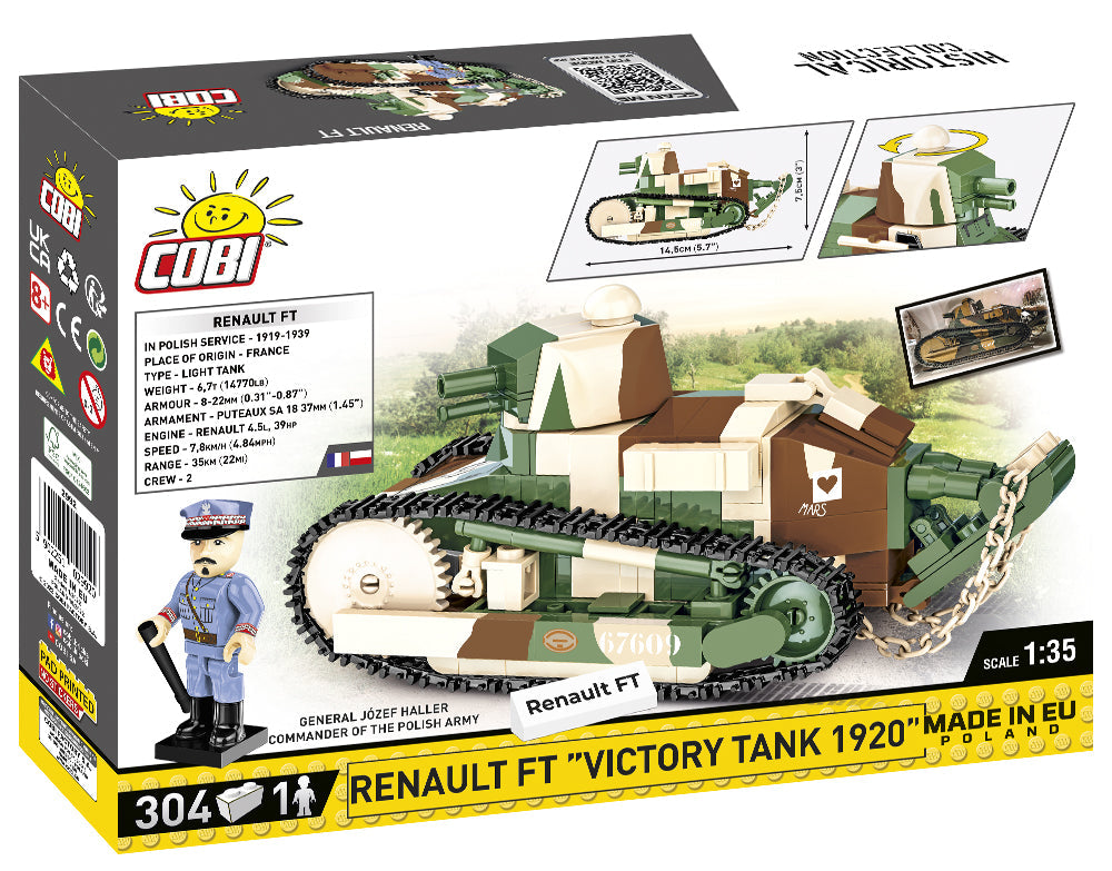 COBI Historical Collection: Polish Army Museum Renault FT "VICTORY TANK"