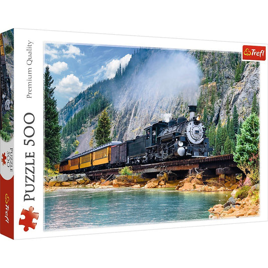 Trefl 500 Piece Jigsaw Puzzle, Mountain Train