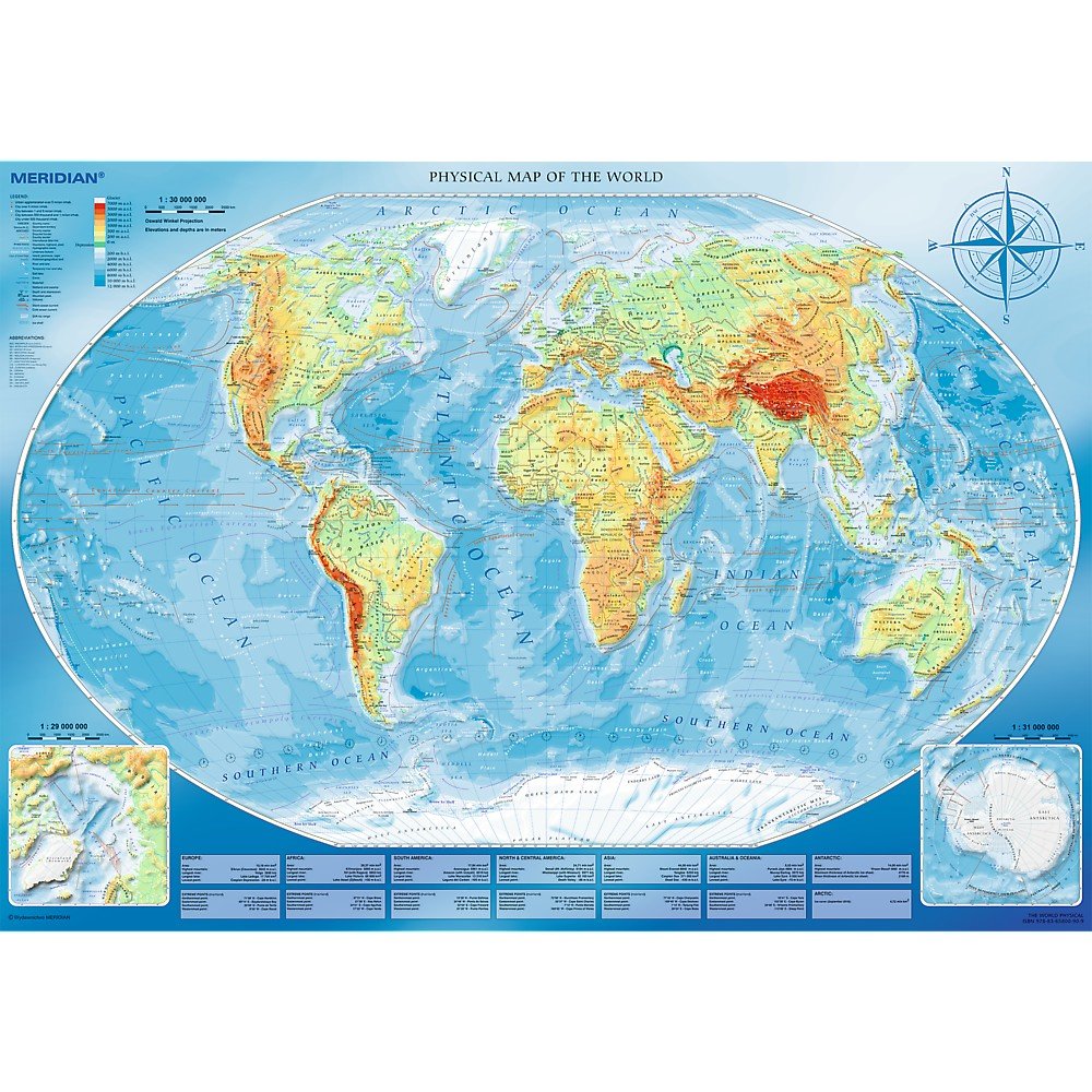 Trefl 4000 Piece Jigsaw Puzzle Large Physical Map of the World