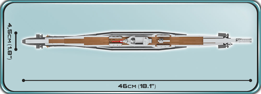 COBI Historical Collection U-BOOT U-47 (TYPE VIIB) WWII Submarine