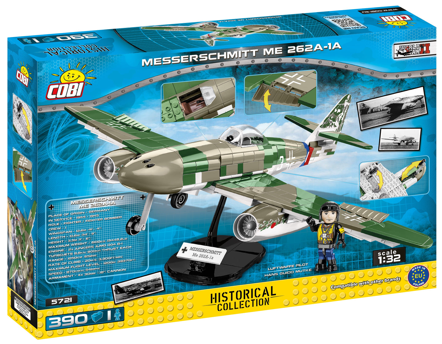 COBI Historical Collection Messerschmitt Me 262A-1A