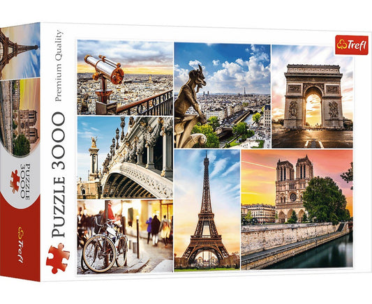 Trefl 3000 Piece Magic of Paris Collage Jigsaw Puzzle