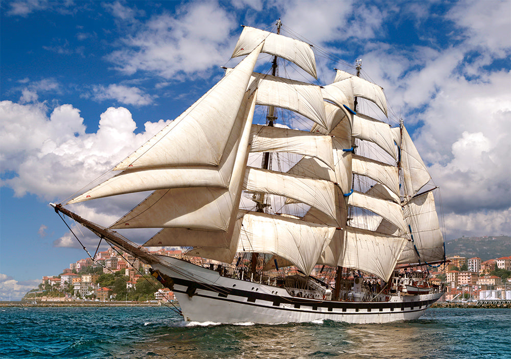 Castorland Tall Ship Leaving Harbour 500 Piece Jigsaw Puzzle