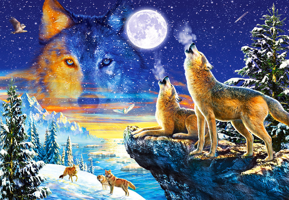 Castorland Howling Wolves 1000 Piece Jigsaw Puzzle