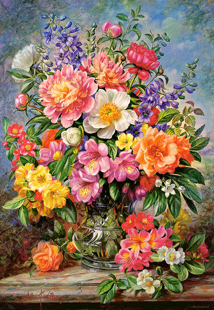 Castorland June Flowers in Radiance 1000 Piece Jigsaw Puzzle