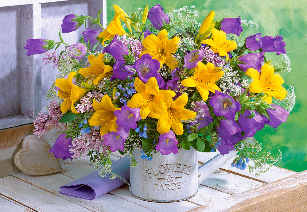 Castorland Bouquet of Lilies and Bellflowers 1000 Piece Jigsaw Puzzle