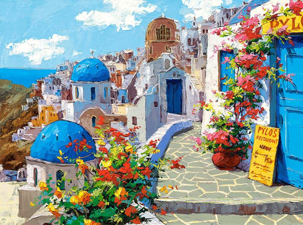 Castorland Spring in Santorini 2000 Piece Jigsaw Puzzle