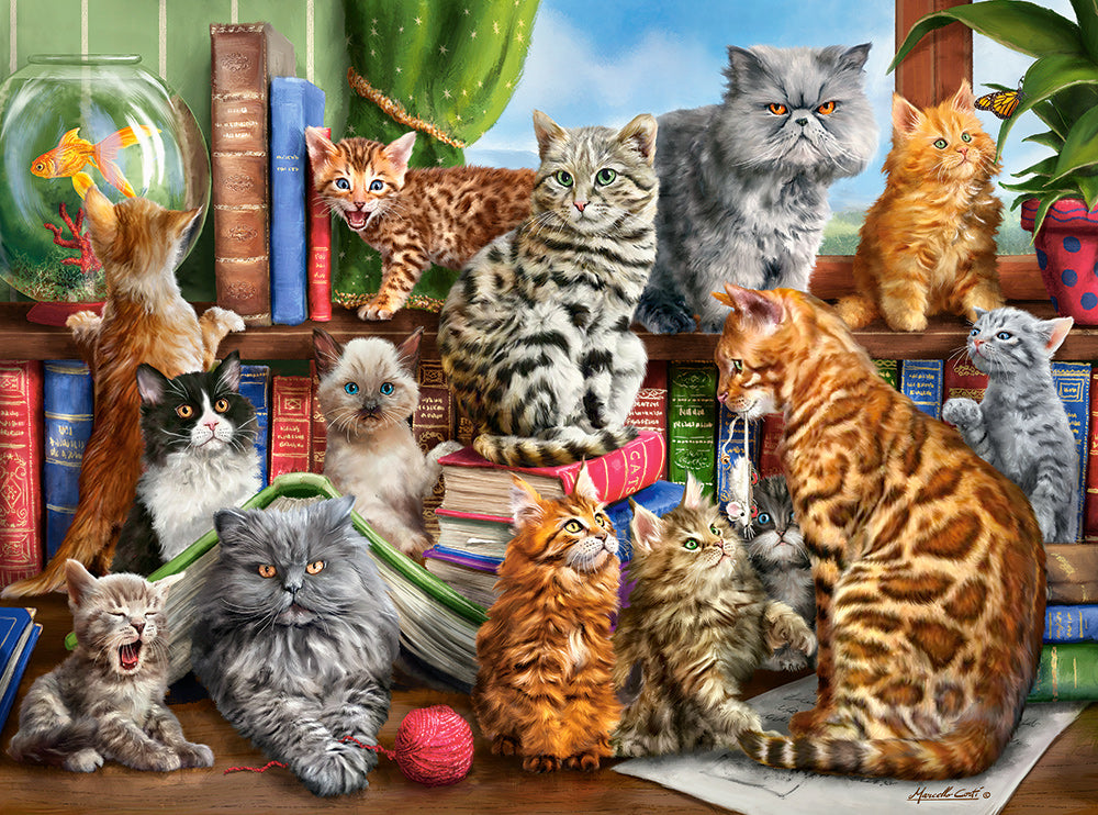 Castorland House of Cats 2000 Piece Jigsaw Puzzle