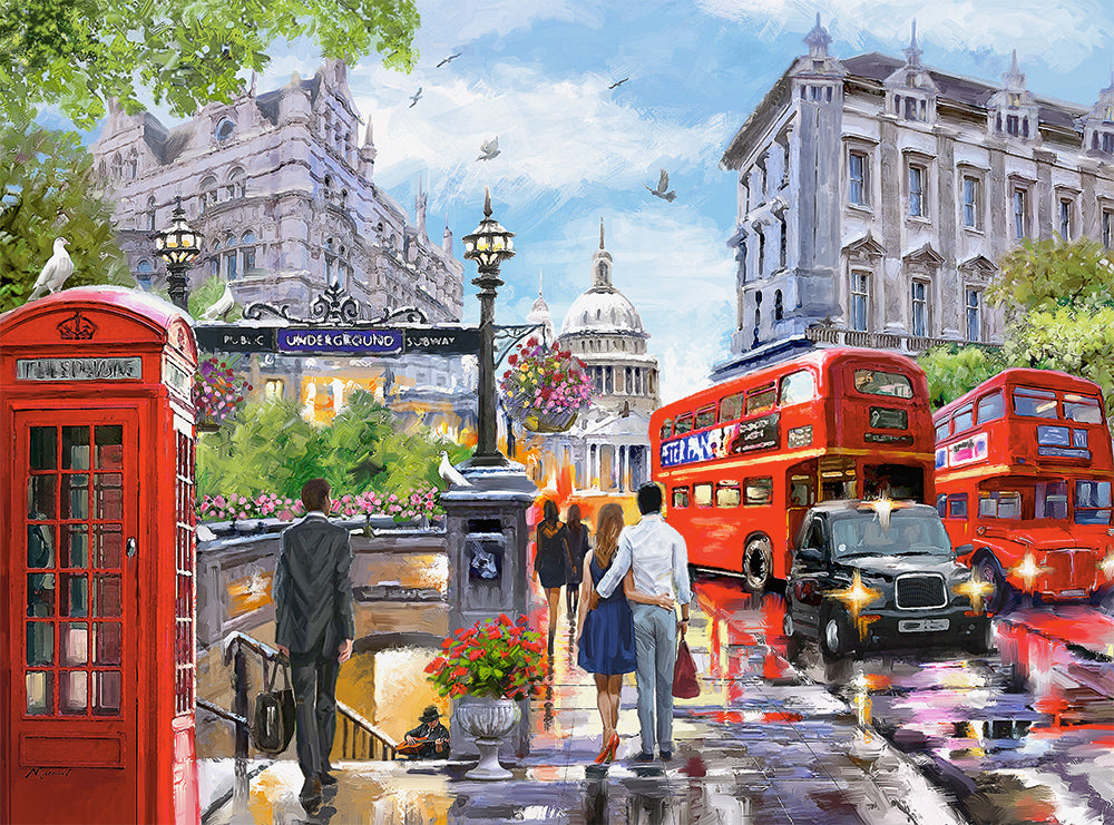 Castorland Spring in London 2000 Piece Jigsaw Puzzle