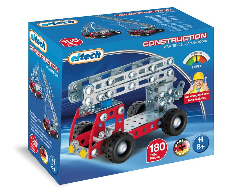 Eitech Small Red Fire Truck Construction Set