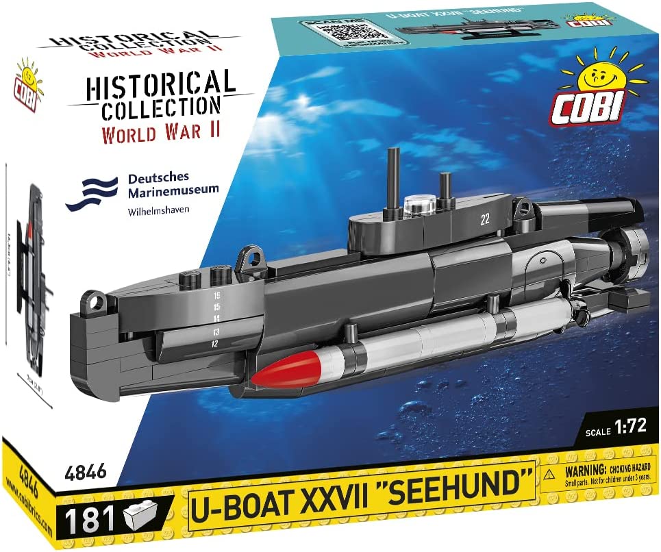 COBI Historical Collection WWII DEUTSCHES MARINEMUSEUM U-BOAT XXVII "SEEHUND" Submarine