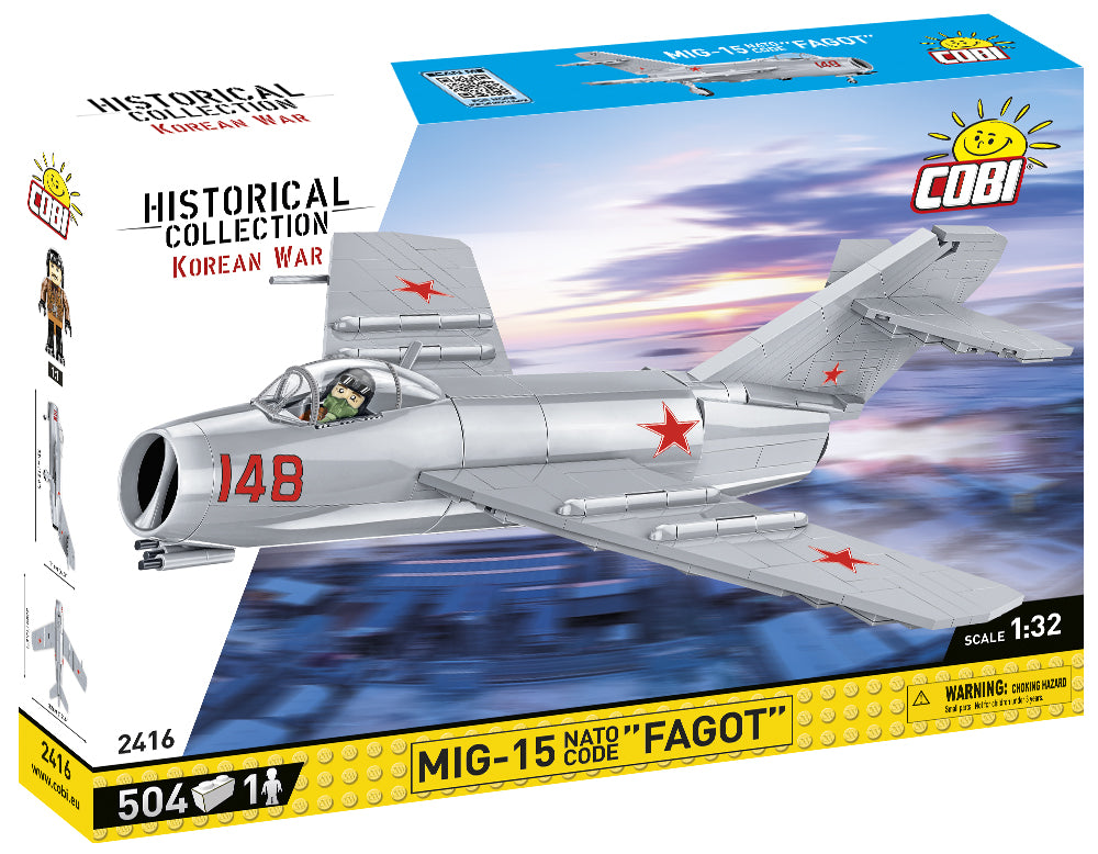 COBI Historical Collection, Korean War, MIG-15 NATO Code "Fagot" Soviet Jet
