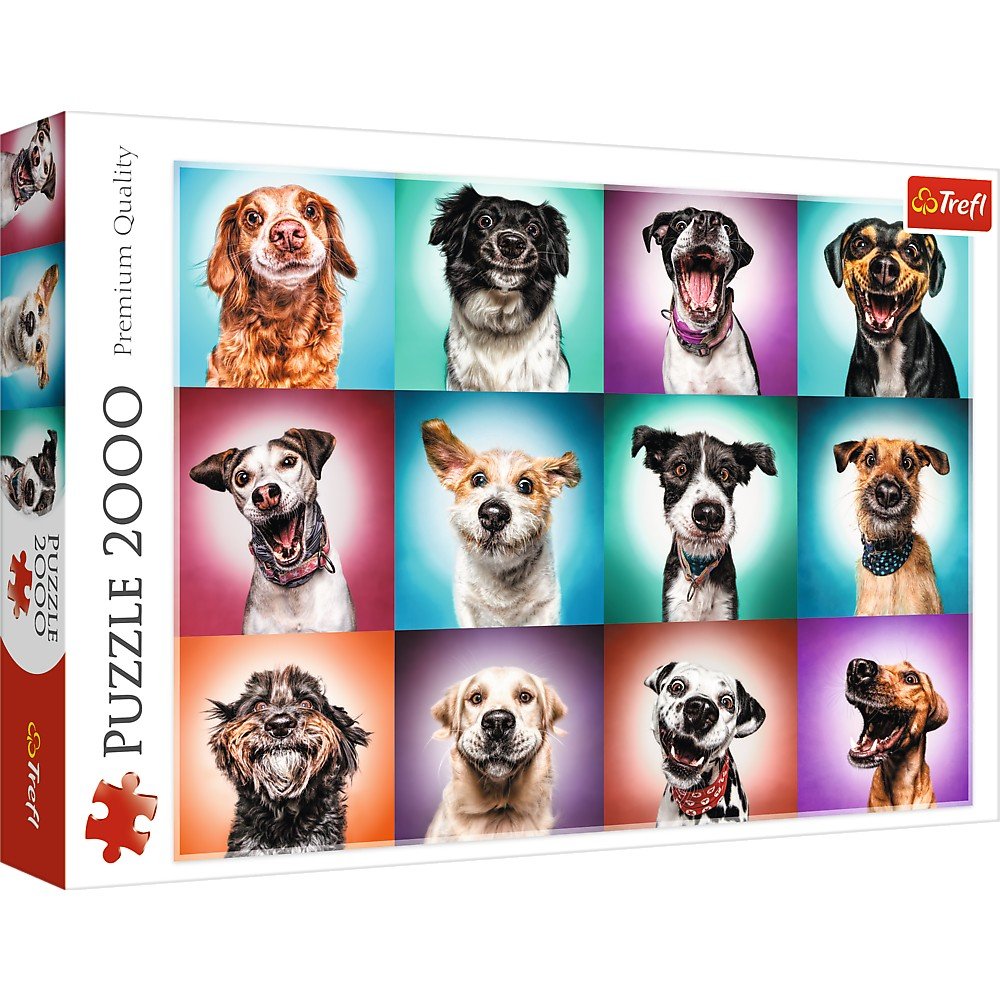 Trefl 2000 Piece Jigsaw Puzzle, Funny Dog Portraits II