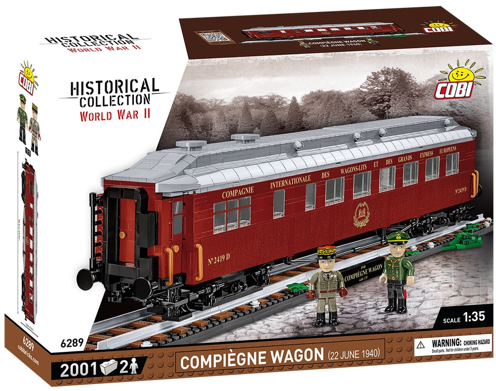 COBI Historical Collection WWII Compiègne Wagon Building Set, 2001 Pieces