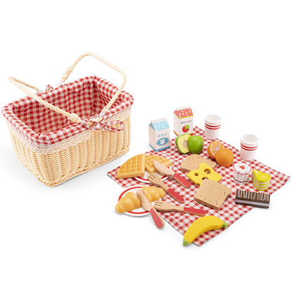 New Classic Toys Picnic Basket Set 27 pieces