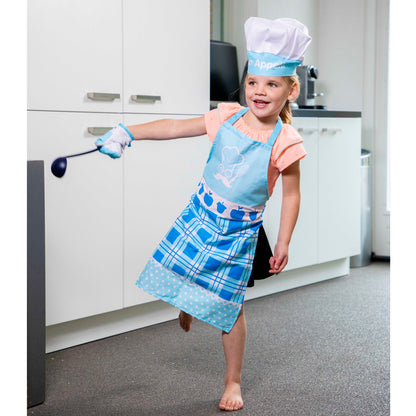 New Classic Toys Children's Apron and Accessories Set, Blue