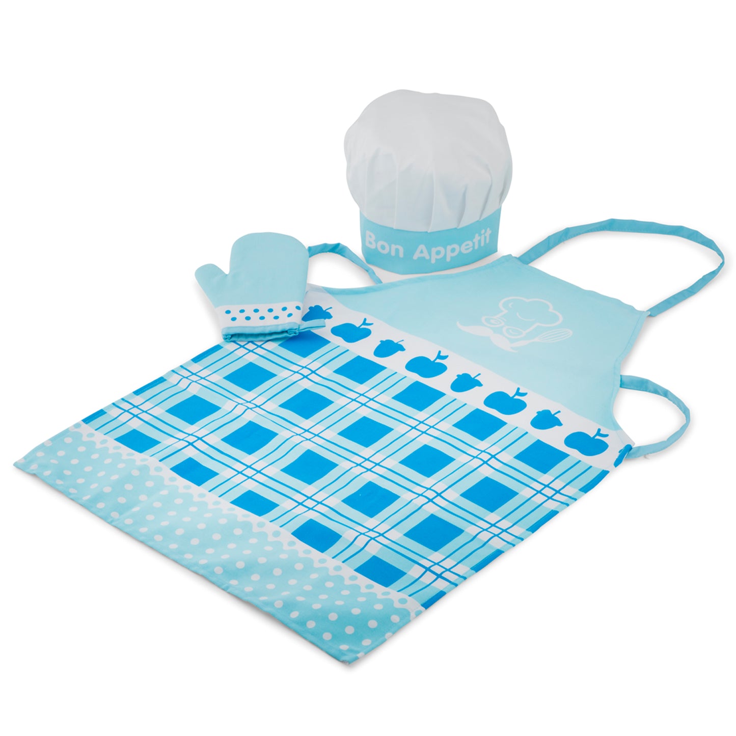 New Classic Toys Children's Apron and Accessories Set, Blue