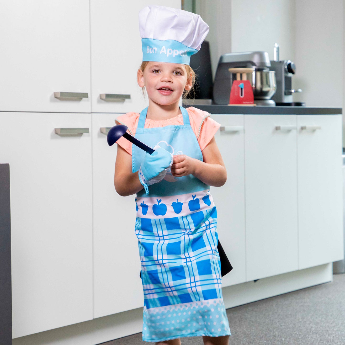 New Classic Toys Children's Apron and Accessories Set, Blue