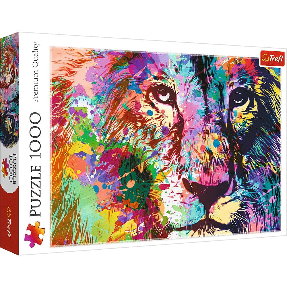 Trefl 1000 piece Jigsaw Puzzle, Colorful Lion