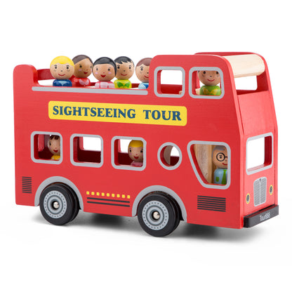 New Classic Toys City Tour Bus with 9 Play Figures
