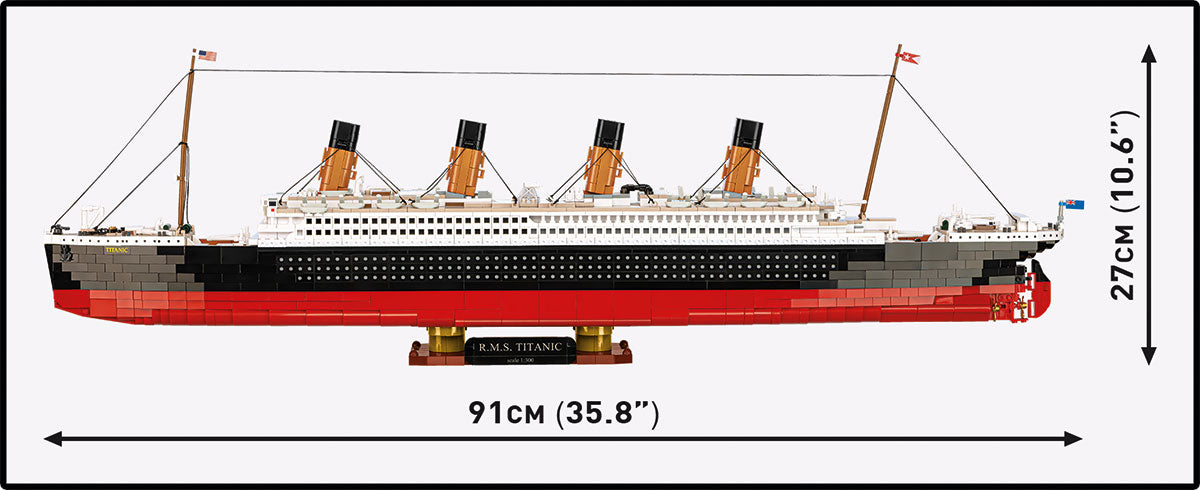 COBI Historical Collection R.M.S. TITANIC 1:300 Scale, 3260 Pieces
