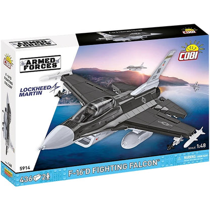 COBI Armed Forces SU-57 Felon Aircraft F-16D Fighting Falcon Plane Building Set, 436 Pieces