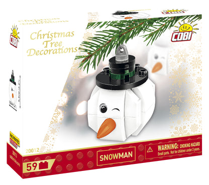 COBI Snowman Ornament Building Set, 59 Pieces