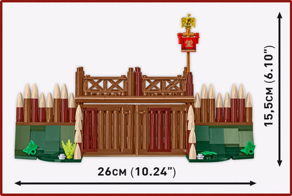 COBI Imperium Romanum Roman Camp - Gate Building Set, 591 Pieces