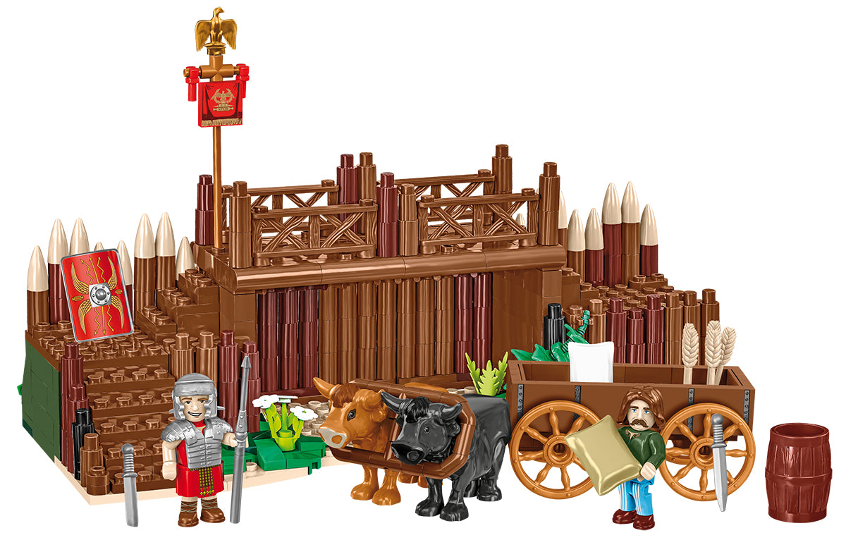 COBI Imperium Romanum Roman Camp - Gate Building Set, 591 Pieces