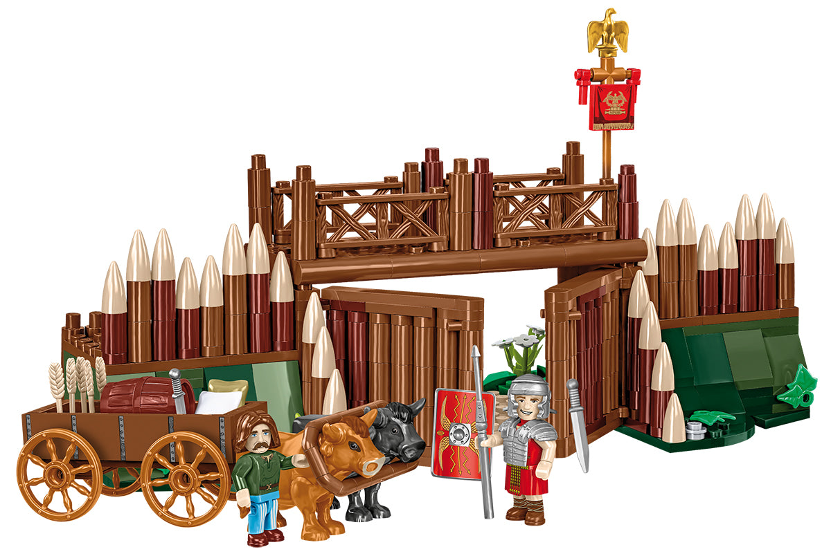 COBI Imperium Romanum Roman Camp - Gate Building Set, 591 Pieces