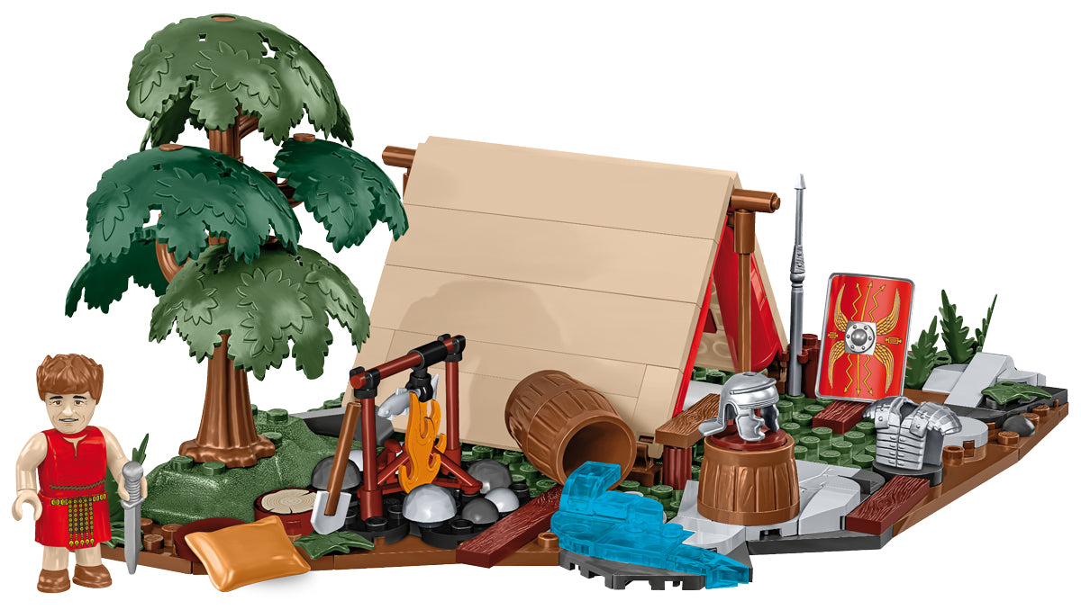 COBI Imperium Romanum Roman Camp - Tent Building Set, 198 Pieces