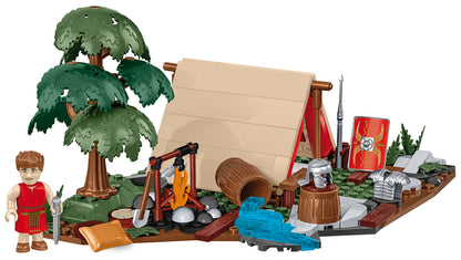 COBI Imperium Romanum Roman Camp - Tent Building Set, 198 Pieces