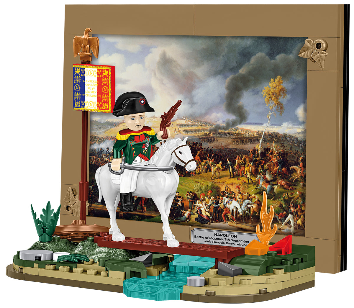 COBI Napoleonic Wars Napoleon - Battle of Moscow Building Set, 145 Pieces