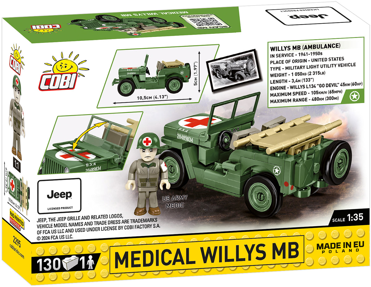 COBI Historical Collection WWII JEEP Willys MB Medical Vehicle