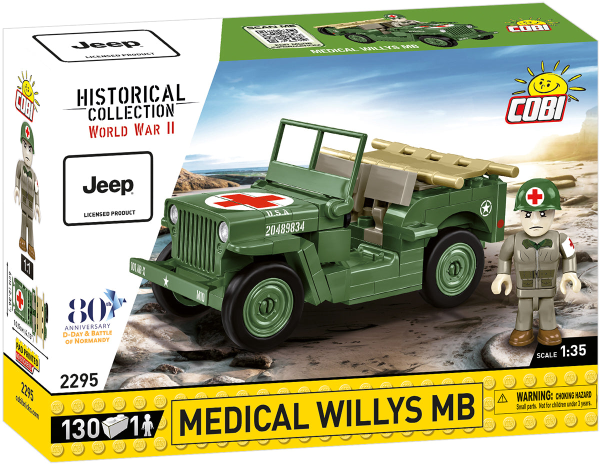 COBI Historical Collection WWII JEEP Willys MB Medical Vehicle