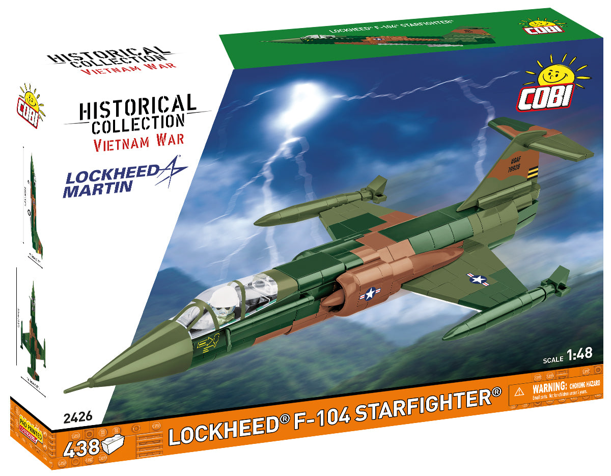 COBI Historical Collection Vietnam War Lockheed F-104 STARFIGHTER, 438 Pieces