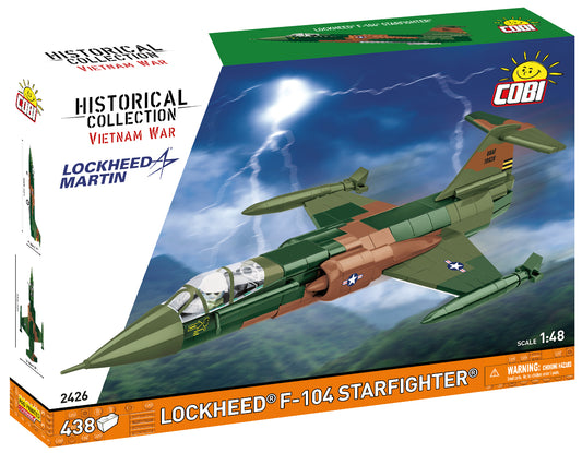 COBI Historical Collection Vietnam War Lockheed F-104 STARFIGHTER, 438 Pieces