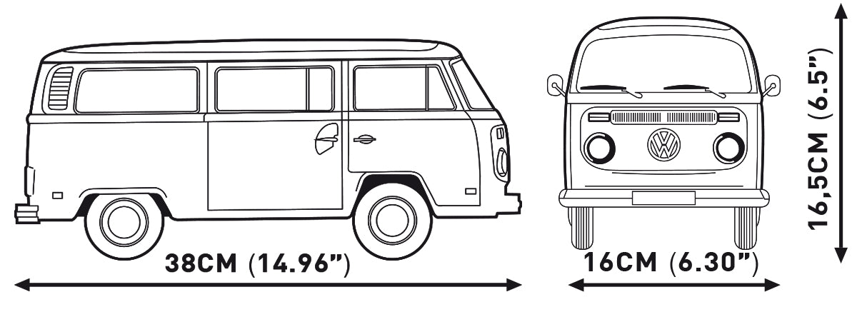 COBI 1:12 Scale Volkswagen Transporter T2B Bus