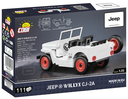 COBI JEEP Willys CJ-2A (White)