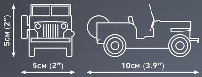 COBI JEEP Willys CJ-2A (White)