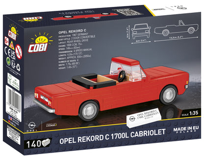 COBI Historical Collection Opel Rekord C 1700L Cabriole Vehicle