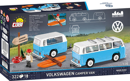COBI Action Town Volkswagen Camper Van 1:35 Scale, 322 Pieces
