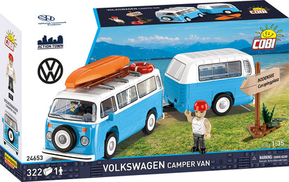 COBI Action Town Volkswagen Camper Van 1:35 Scale, 322 Pieces