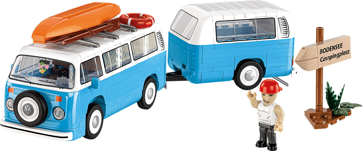 COBI Action Town Volkswagen Camper Van 1:35 Scale, 322 Pieces