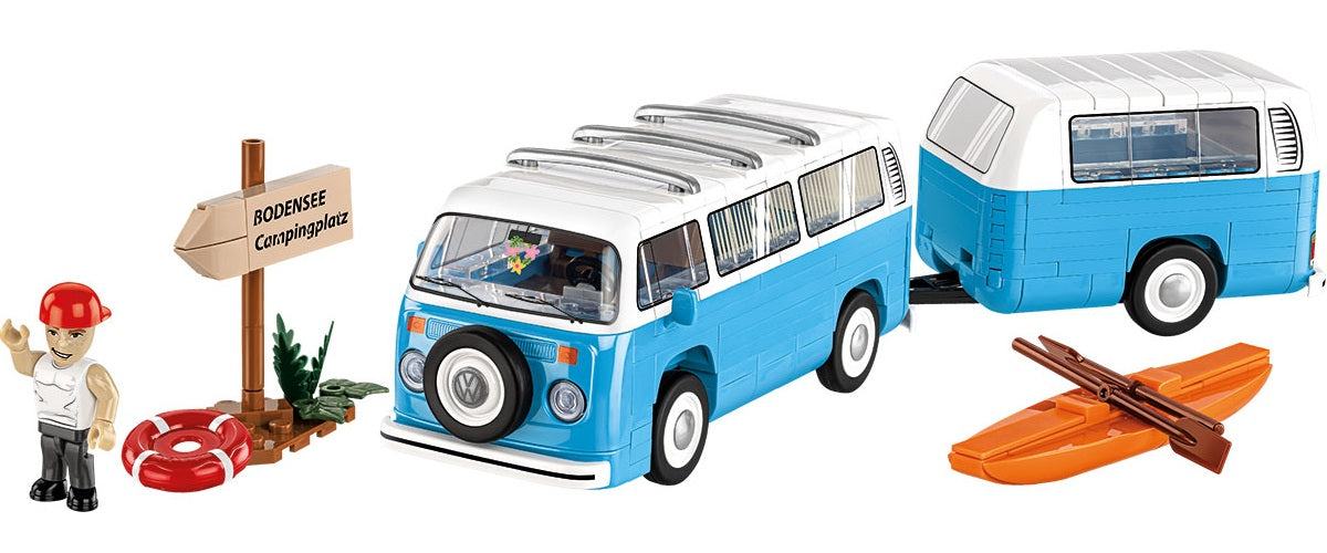 COBI Action Town Volkswagen Camper Van 1:35 Scale, 322 Pieces