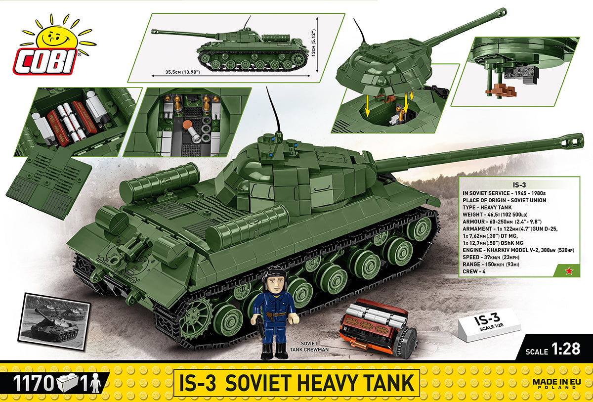 COBI Historical Collection WWII IS-3 Soviet Heavy Tank