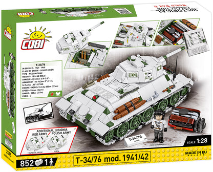 COBI Historical Collection WWII T-34/76 mod 1941/42 2-in-1 (PL/SOV) Tank